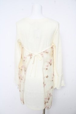 画像2: axes femme / チュール付きチュニック M アイボリー Y-26-02-15-076-AX-OP-IG-ZY