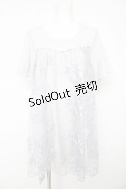 画像1: axes femme / チュール付きチュニック M グレー Y-26-02-15-079-AX-OP-IG-ZY