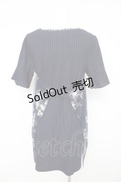 画像2: axes femme / チュール刺繍チュニック Ｍ ネイビー Y-26-02-15-080-AX-OP-IG-ZI