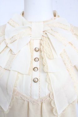 画像3: axes femme / BIGリボンハイネックカットソー M アイボリー Y-26-02-15-008-AX-TO-IG-ZY