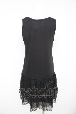 画像2: axes femme / ティアードロングタンクトップ M クロ Y-26-02-15-085-AX-TO-IG-ZY