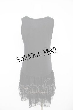 画像2: axes femme / ティアードロングタンクトップ M クロ Y-26-02-15-085-AX-TO-IG-ZY