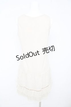 画像2: axes femme / ラウンドレースニットトップス M アイボリー Y-26-02-15-087-AX-TO-IG-ZY