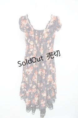 画像2: axes femme / ブーケ花柄ワンピース M ネイビー Y-26-02-15-088-AX-OP-IG-ZY