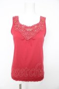 axes femme / ミニバラタンクトップ M 赤 Y-26-02-15-089-AX-TO-SZ-ZY