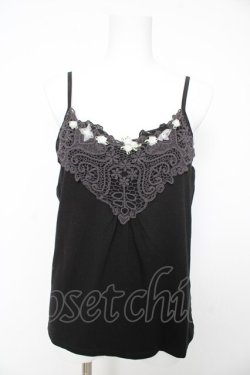 画像1: axes femme / ミニバラキャミソール M 黒 Y-26-02-15-090-AX-TO-SZ-ZY