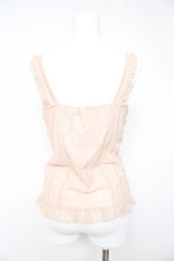 画像2: axes femme / ビスチェ風アウタータンク M 淡ピンク Y-26-02-15-091-AX-TO-SZ-ZY