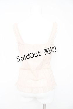 画像2: axes femme / ビスチェ風アウタータンク M 淡ピンク Y-26-02-15-091-AX-TO-SZ-ZY