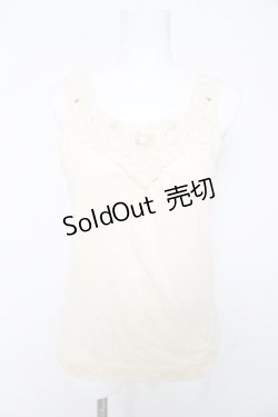 画像1: axes femme / ミニバラタンクトップ M 生成り Y-26-02-15-092-AX-TO-SZ-ZY