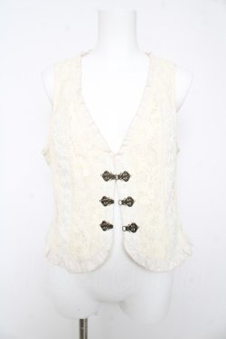 画像1: axes femme / ビットデザインレースベスト M 生成り Y-26-02-15-093-AX-TO-SZ-ZY