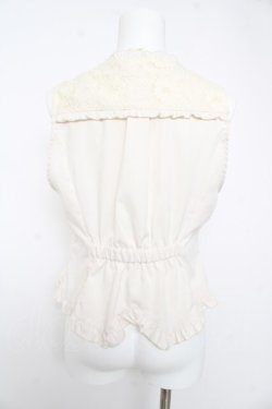 画像2: axes femme / ビットデザインレースベスト M 生成り Y-26-02-15-093-AX-TO-SZ-ZY