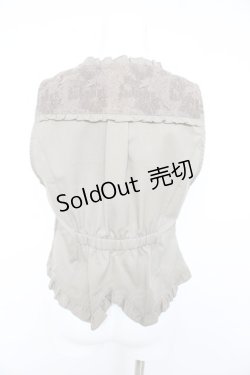 画像2: axes femme / ビットデザインレースベスト M カーキ Y-26-02-15-094-AX-TO-SZ-ZY