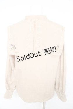 画像2: axes femme / ビッグセーラーロングブラウス F ベージュ Y-26-02-15-095-AX-BL-SZ-ZS