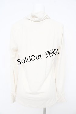 画像2: axes femme / 袖モチーフ付きタートル L 生成り Y-26-02-15-001-AX-TO-IG-ZS