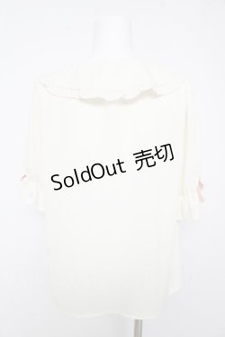 画像2: axes femme kawaii / クマパフェ刺繍ブラウス M 生成り Y-26-02-15-104-AX-BL-SZ-ZY