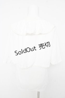 画像2: axes femme kawaii / 3段フリル姫袖ブラウス M 白 Y-26-02-15-105-AX-BL-SZ-ZS