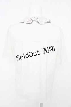 画像2: axes femme / 二重襟ブラウス M 生成り Y-26-02-15-106-AX-BL-SZ-ZY