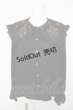 画像1: axes femme kawaii / 【Disney】ファンタジア/ブラウス M 黒 Y-26-02-15-110-AX-BL-SZ-ZS