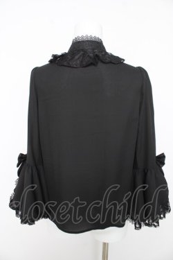 画像2: axes femme kawaii / 姫袖7分丈ブラウス M 黒 Y-26-02-15-111-AX-BL-SZ-ZY