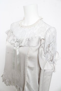 画像3: Angelic Pretty / Lacy Frillブラウス  グレー Y-26-02-15-116-AP-BL-SZ-ZY
