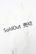 axes femme kawaii / フリル襟シャーリングブラウス M 白 Y-26-02-15-117-AX-BL-SZ-ZS