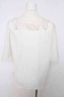 画像2: axes femme kawaii / チュールフリルブラウス M 白 Y-26-02-15-119-AX-BL-SZ-ZY