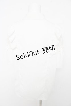 画像2: axes femme POETIQUE / レースラッフルブラウス M 白 Y-26-02-15-120-AX-BL-SZ-ZS