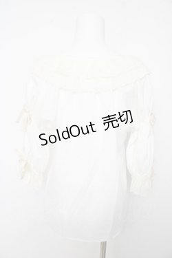 画像2: axes femme kawaii / メェールプロフォーンドゥブラウス M 白 Y-26-02-15-124-AX-BL-SZ-ZS