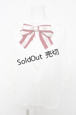 画像1: axes femme / マイメロディ/ブラウス F 白 Y-26-02-15-126-AX-BL-SZ-ZS