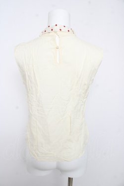 画像2: an another angelus / ドットスカーフ付きノースリーブブラウス F オフホワイト Y-26-02-15-129-CA-BL-SZ-ZY