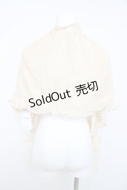 画像2: axes femme / シフォン×レース重ねショール  ベージュ Y-26-02-15-131-AX-TO-SZ-ZS