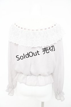 画像2: axes femme / チュールレースシアートップス F グレー Y-26-02-15-137-AX-TO-SZ-ZY