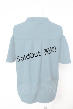 画像2: axes femme POETIQUE / ダークマリン肩開き刺繍ブラウス M グリーン Y-26-02-15-138-AX-BL-SZ-ZY