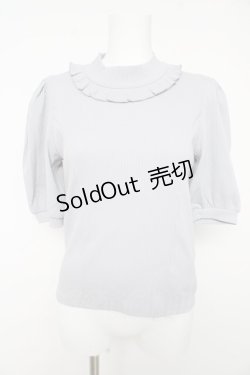 画像1: evelyn / ハイネックボリューム袖トップス F アイスグレー Y-26-02-15-139-LO-TO-SZ-ZY