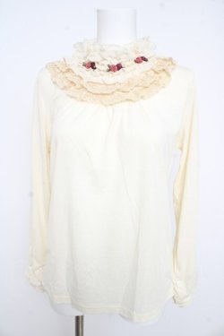 画像1: axes femme / フリルスタンドインナーPO M 生成り Y-26-02-15-002-AX-TO-IG-ZY