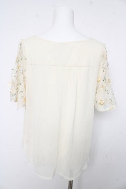 画像2: axes femme / 袖刺繍フレアプルオーバー M 生成り Y-26-02-15-150-AX-TO-SZ-ZY