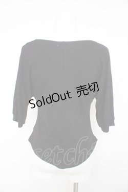 画像2: axes femme / ドルマン風Vネックトップス F 黒 Y-26-02-15-152-AX-TO-SZ-ZY