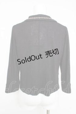 画像2: axes femme / 襟レースカットジャケット M 黒 Y-26-02-15-156-AX-TO-SZ-ZY