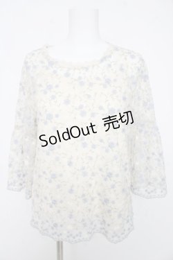 画像1: axes femme / インナー付き総レーストップス  生成り Y-26-02-15-160-AX-TO-SZ-ZS