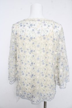 画像2: axes femme / インナー付き総レーストップス  生成り Y-26-02-15-160-AX-TO-SZ-ZY