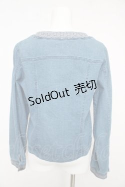 画像2: axes femme / ノーカラーデニムジャケット M ウォッシュ Y-26-02-15-162-AX-JA-SZ-ZS