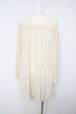 画像2: axes femme / レース切替トッパーカーデ M 生成り Y-26-02-15-164-AX-TO-SZ-ZY