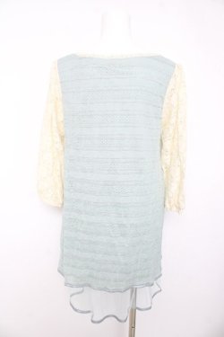 画像2: axes femme / 袖透けAラインチュニック M グリーン Y-26-02-15-168-AX-OP-SZ-ZY