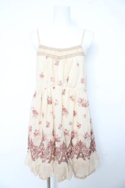 画像1: axes femme / エッフェル塔パネル柄チュニック M 生成り Y-26-02-15-175-AX-TO-SZ-ZY