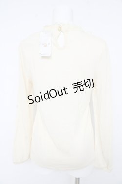 画像2: axes femme / プチスタンド襟ブラウス風プルオーバー M 生成り Y-26-02-15-018-AX-TO-IG-ZI