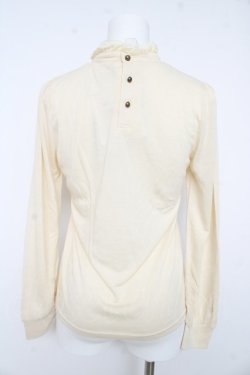 画像2: axes femme / リボンブローチ付きブラウス風プルオーバー【リボンブローチ欠品】 M 生成り Y-26-02-15-020-AX-TO-IG-ZY