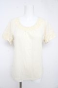 axes femme / ローズレースTシャツ M 生成り Y-26-02-15-028-AX-TO-IG-ZY