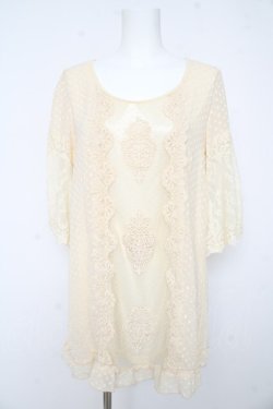 画像1: axes femme / カットドビーワンピース M 生成り Y-26-02-15-032-AX-TO-IG-ZY