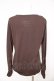 画像2: axes femme / 胸元ラメレース使いインナープルオーバー L ブラウン Y-26-02-15-034-AX-TO-IG-ZY (2)