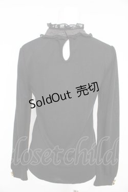 画像2: axes femme / プチスタンドブラウス風インナー M クロ Y-26-02-15-042-AX-TO-IG-ZY